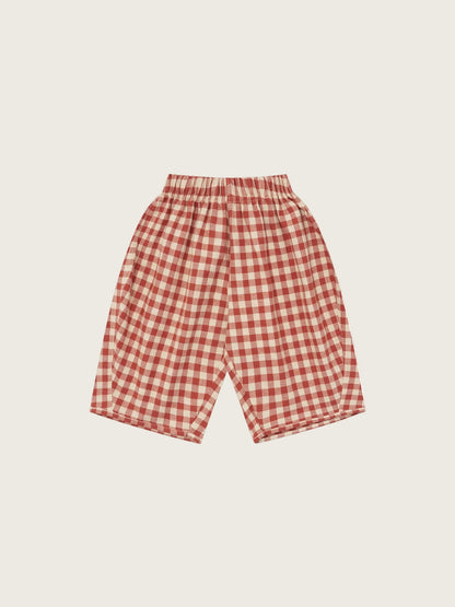 Organic Zoo Paprika Gingham Barrel Pants image 1