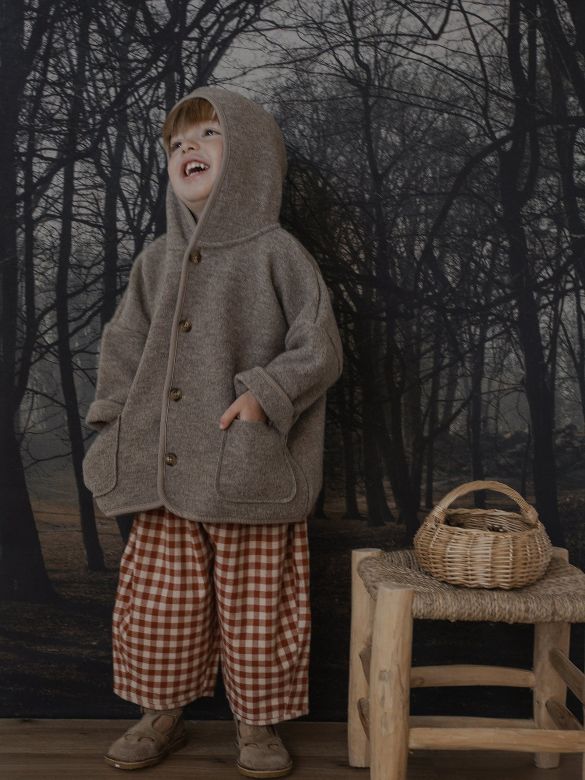 Organic Zoo Paprika Gingham Barrel Pants image 5