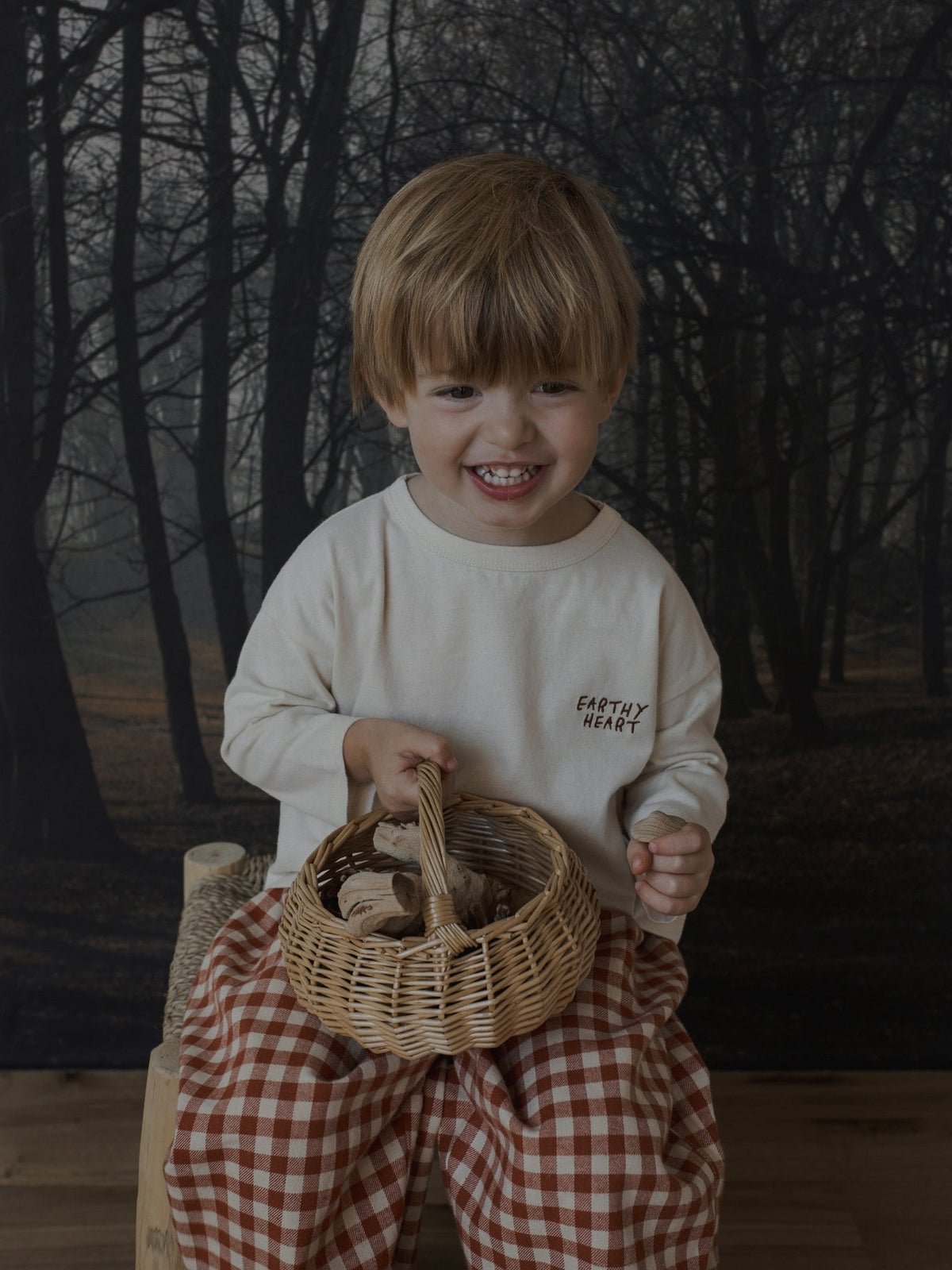 Organic Zoo Paprika Gingham Barrel Pants image 4