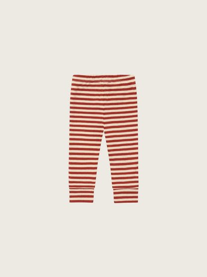 Organic Zoo Paprika Stripes Cuffed Leggings image 6