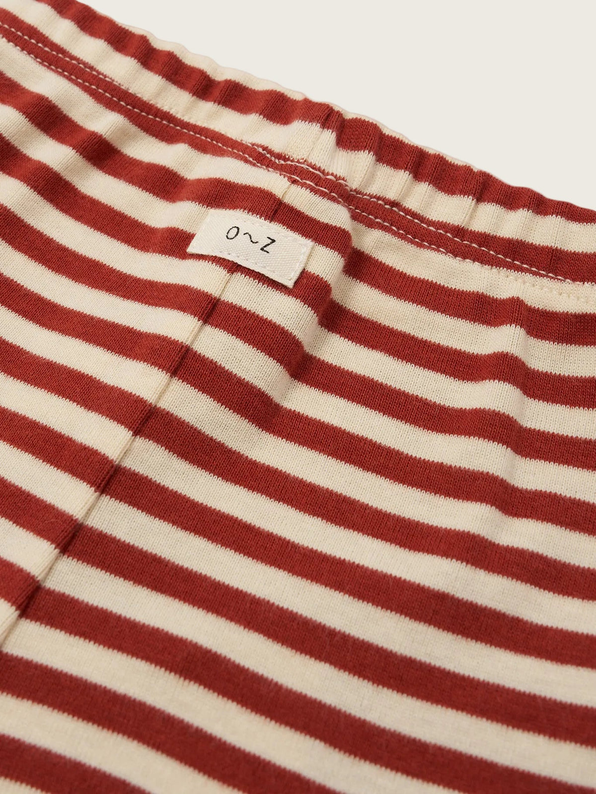 Organic Zoo Paprika Stripes Cuffed Leggings image 3