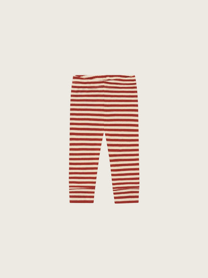 Organic Zoo Paprika Stripes Cuffed Leggings image 1