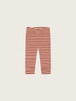 Organic Zoo Paprika Stripes Cuffed Leggings image 1