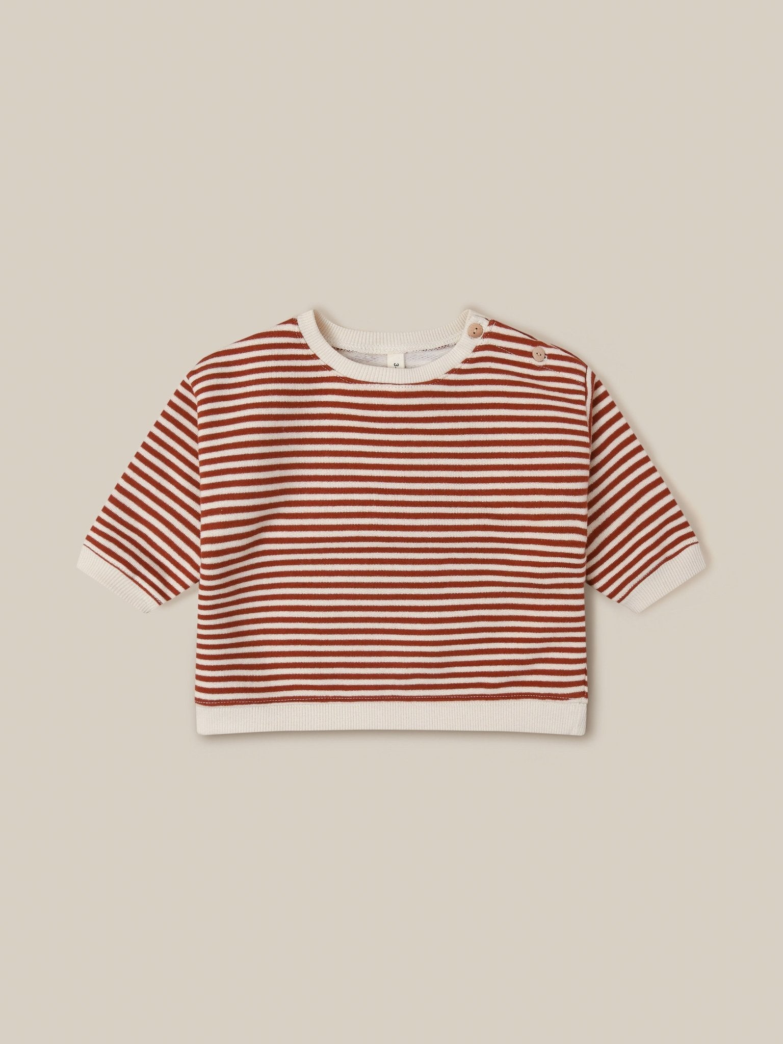 Paprika Stripes Sweatshirt Organic Zoo - enjoykidsus