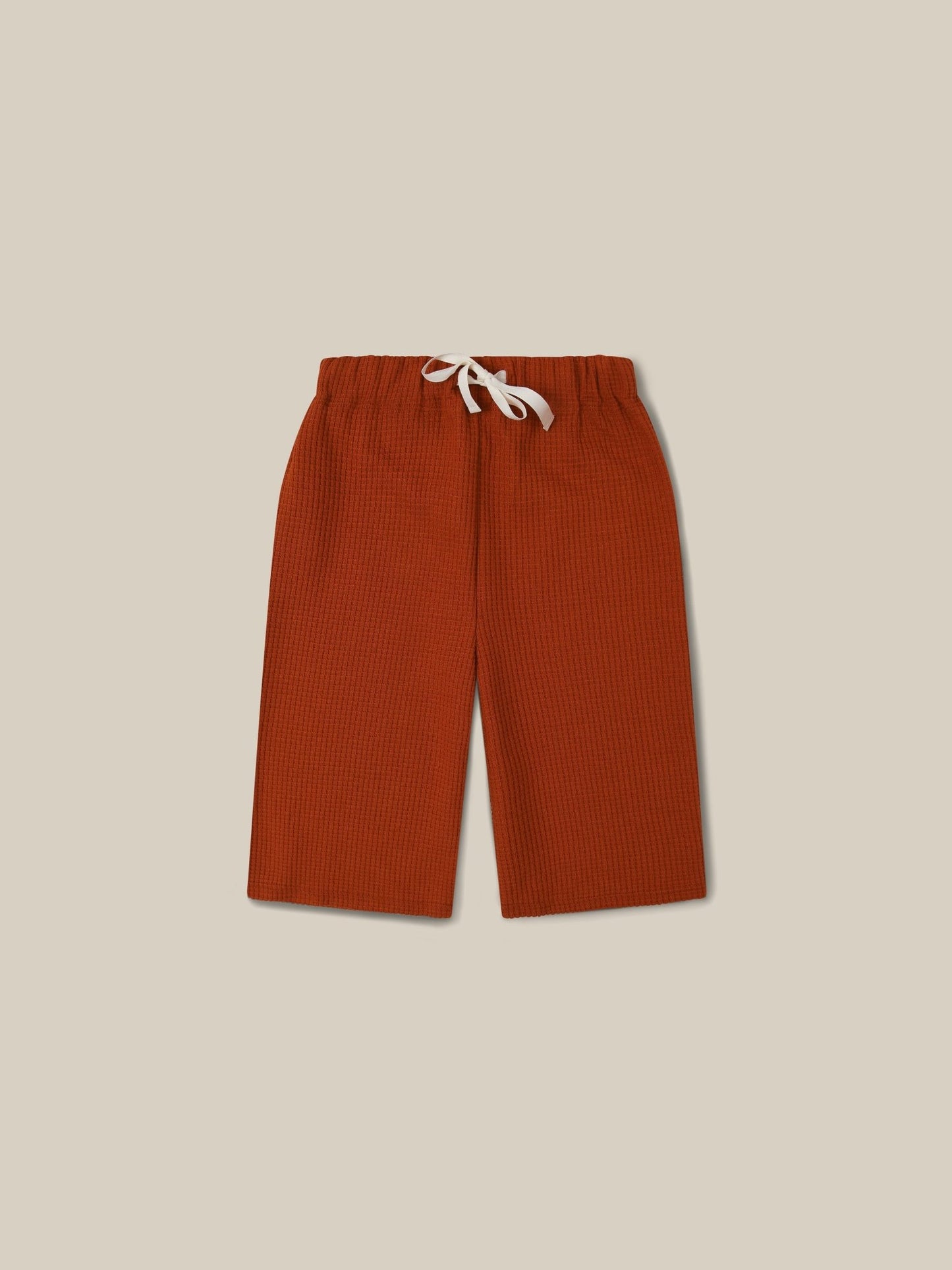 Paprika Waffle Wide Leg Pants Organic Zoo - enjoykidsus