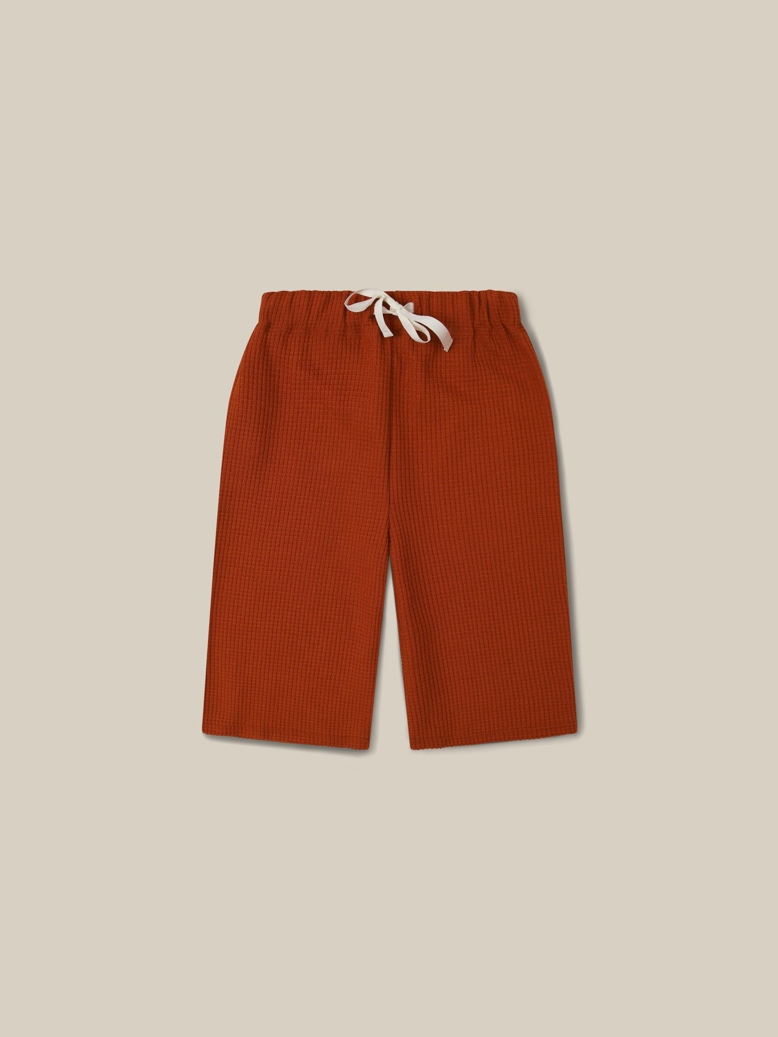 Paprika Waffle Wide Leg Pants Organic Zoo - enjoykidsus