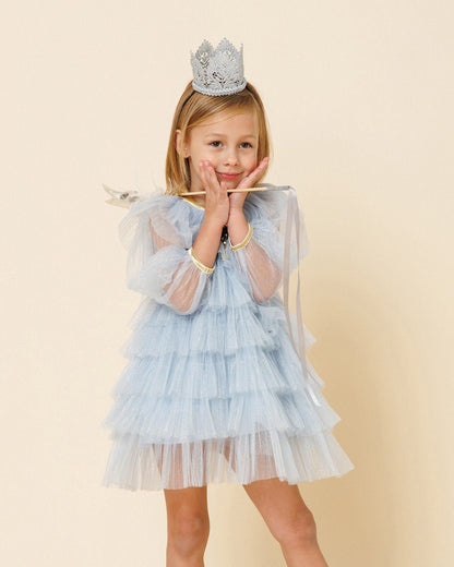 Petite Hailey Anny 6 Layered Tutu Dress - Sky Blue Petite Hailey