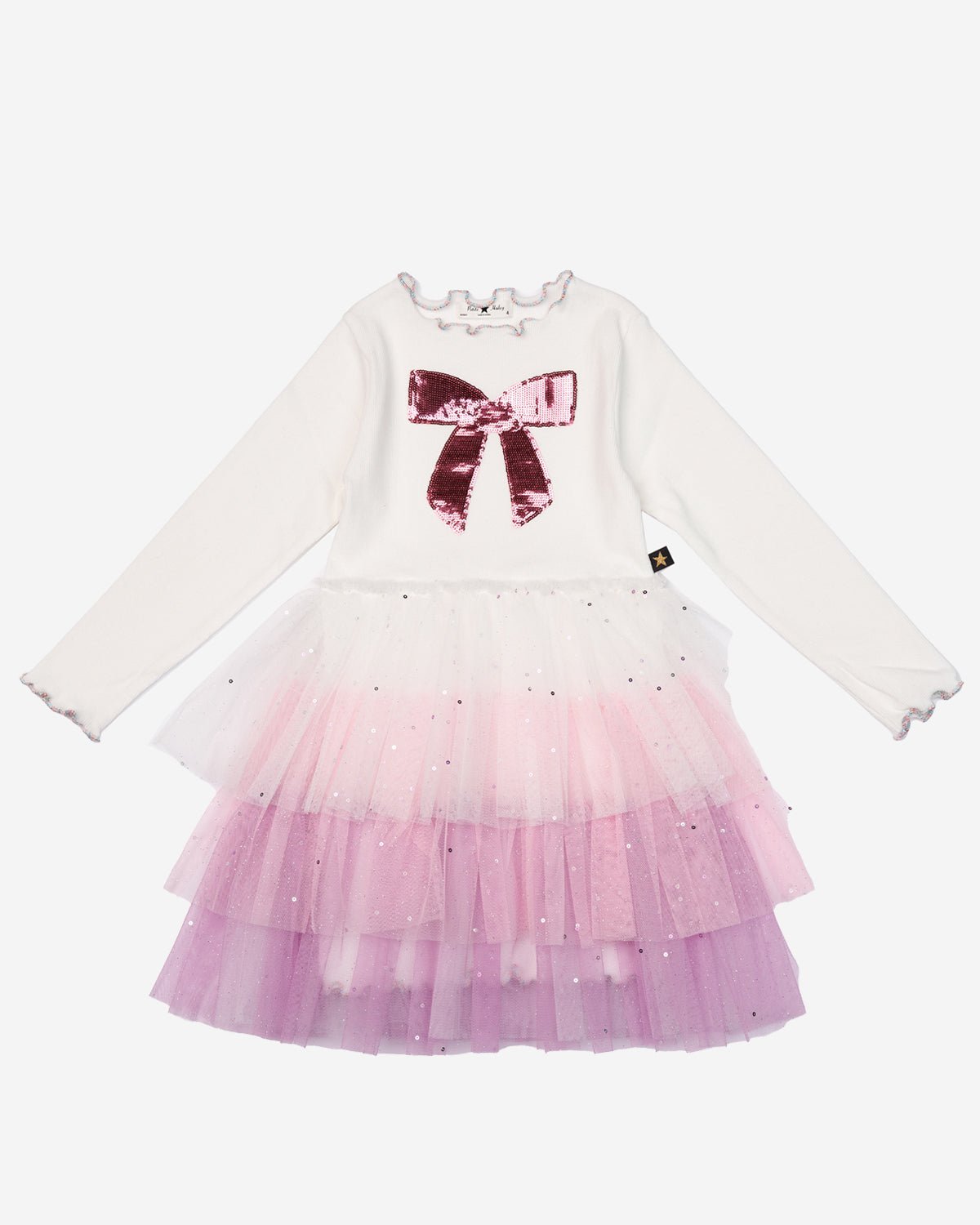 Petite Hailey Bow 3 Layered Tutu Dress Petite Hailey