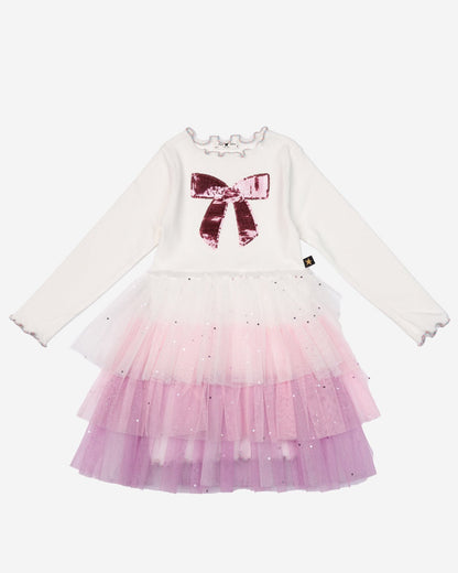 Petite Hailey Bow 3 Layered Tutu Dress Petite Hailey