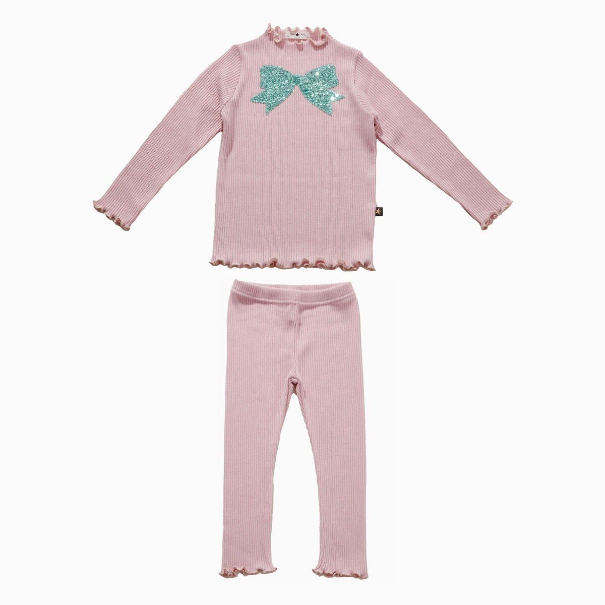 Petite Hailey Bow Metallic Set Petite Hailey