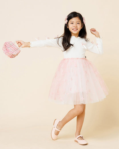 Petite Hailey Bow Ribbon Tutu Dress - Pink Petite Hailey