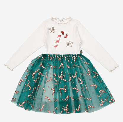 Petite Hailey Candy Cane Star Tutu Dress Petite Hailey