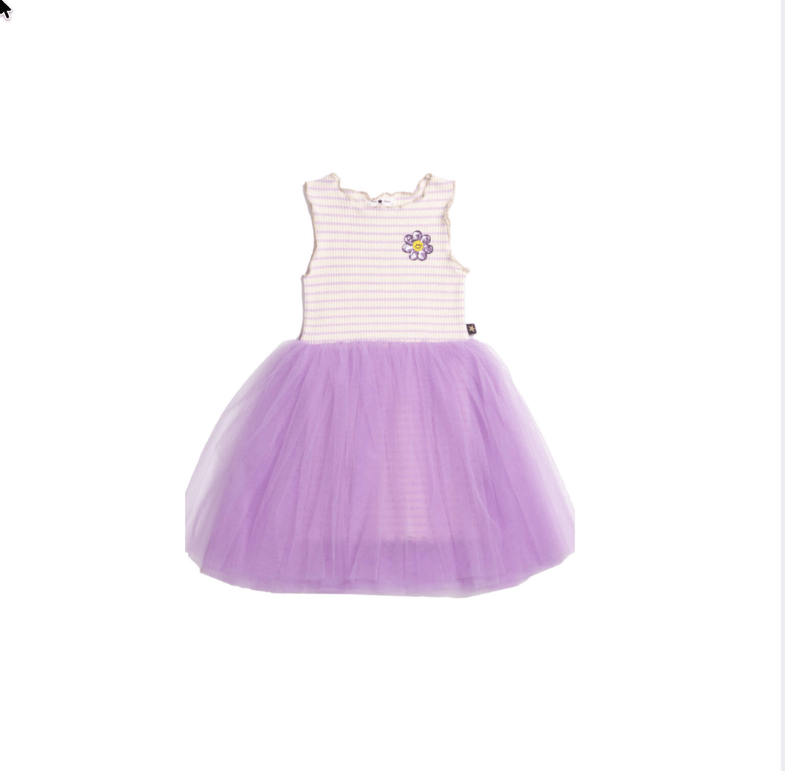 Petite Hailey Daisy Tutu Dress - Purple Petite Hailey