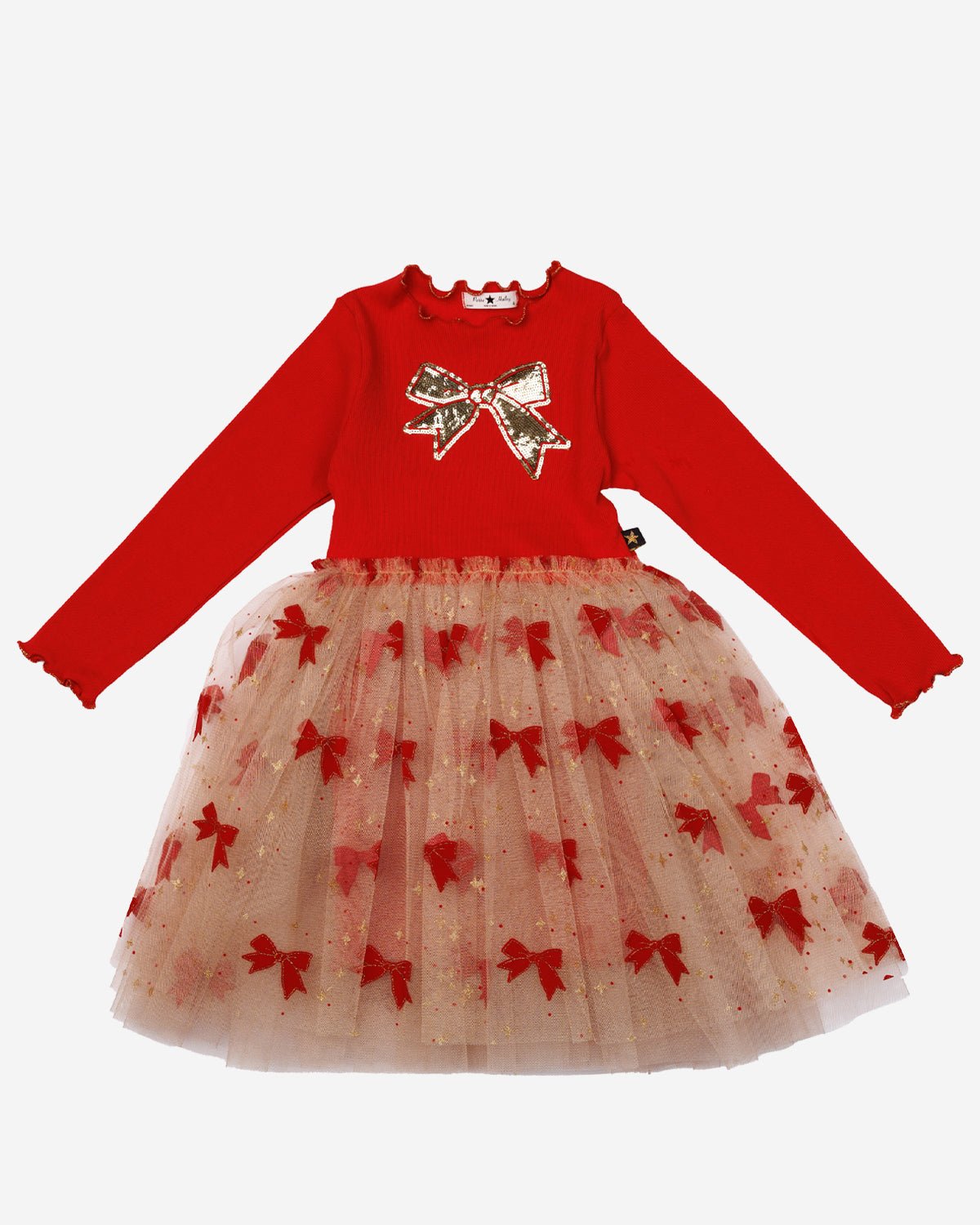 Petite Hailey Evelyn Bow Tutu Dress Petite Hailey