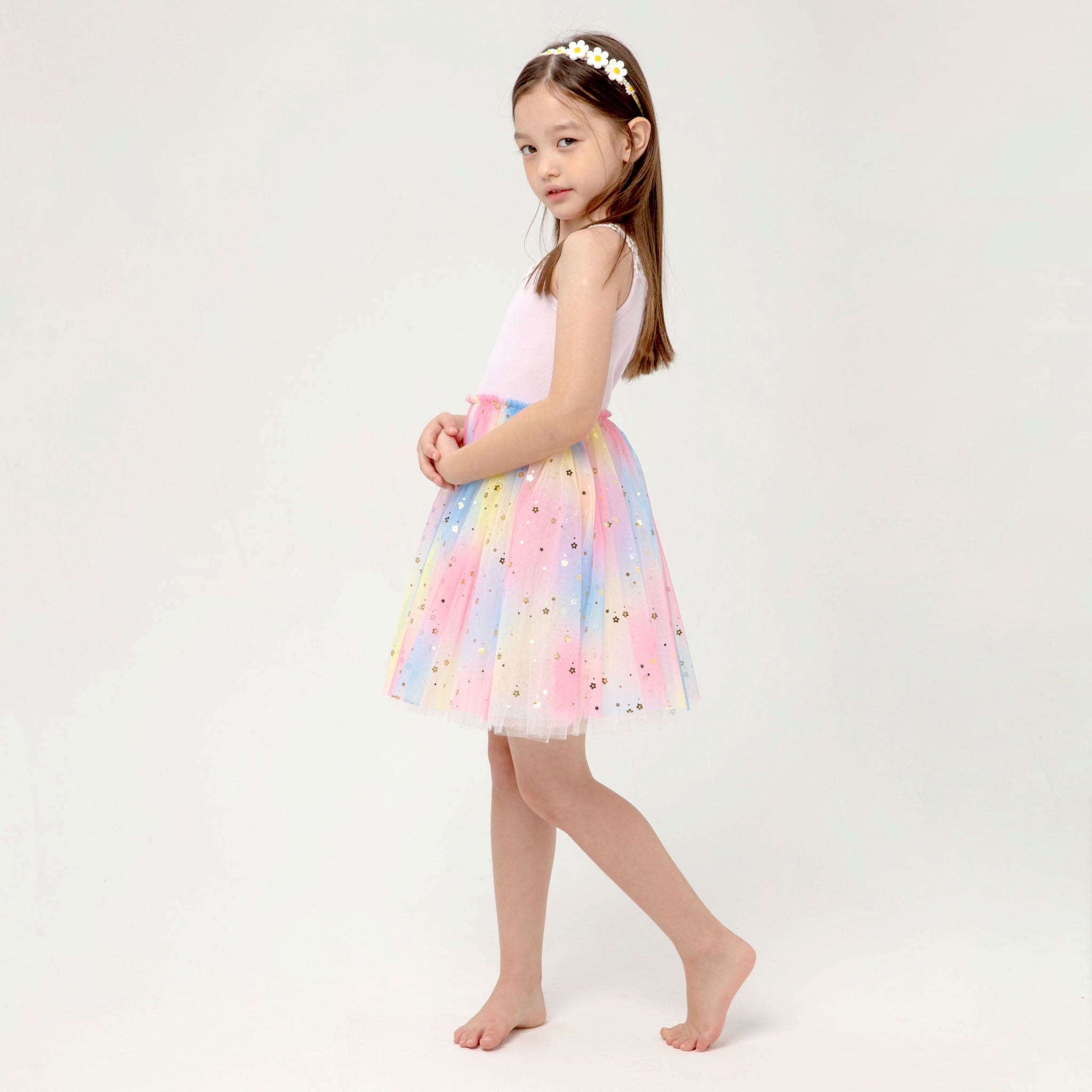 Petite Hailey Flower Lace Tutu Dress - Purple Petite Hailey