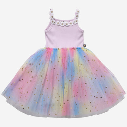 Petite Hailey Flower Lace Tutu Dress - Purple Petite Hailey