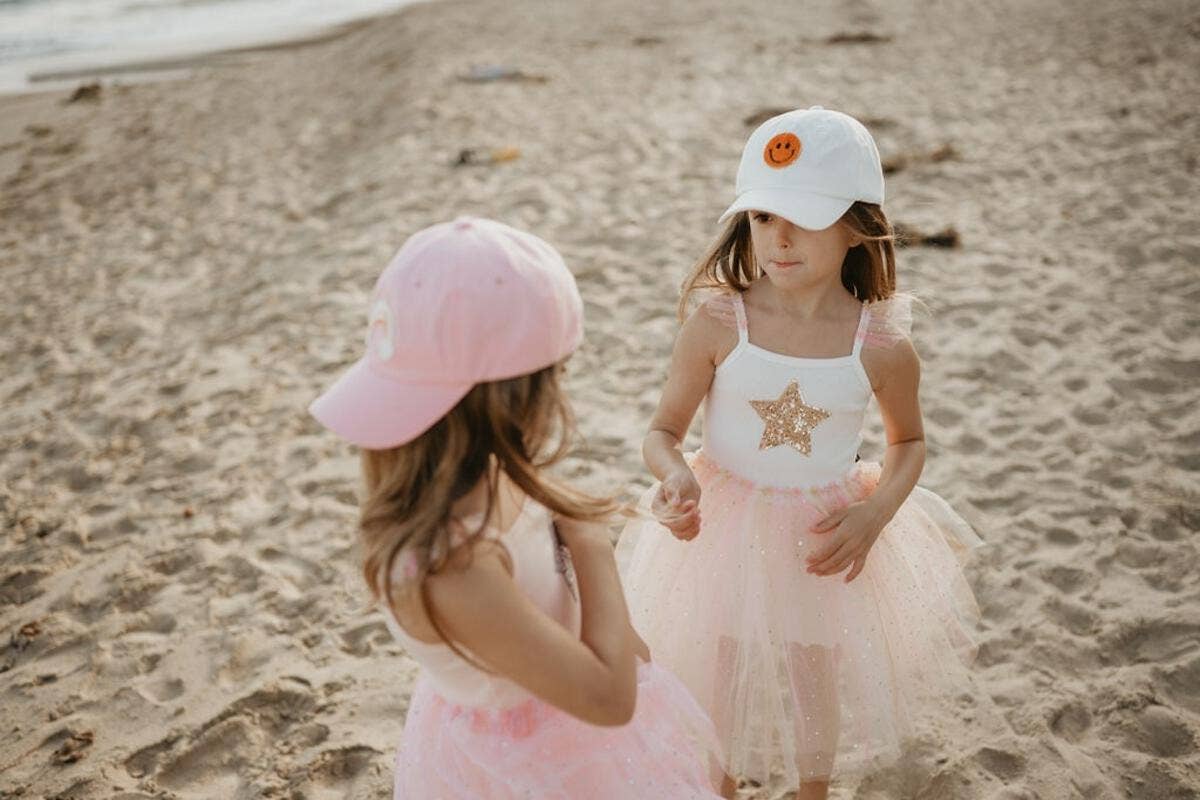 Petite Hailey - Frill Tutu Dress: Peach Petite Hailey