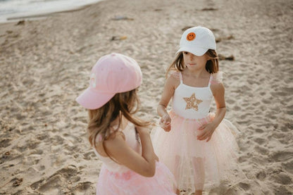 Petite Hailey - Frill Tutu Dress: Peach Petite Hailey