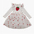 Petite Hailey Gia Frill Strawberry Tutu Dress - White Petite Hailey