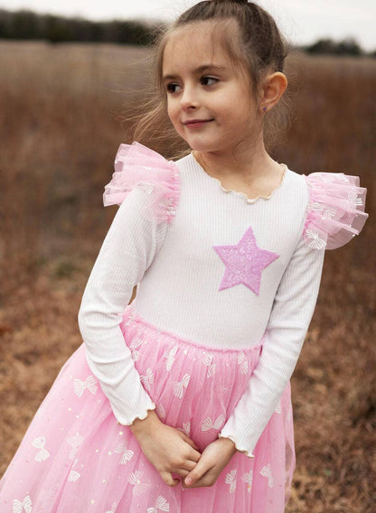 Petite Hailey - Gia Frill Tutu Dress - Pink Petite Hailey