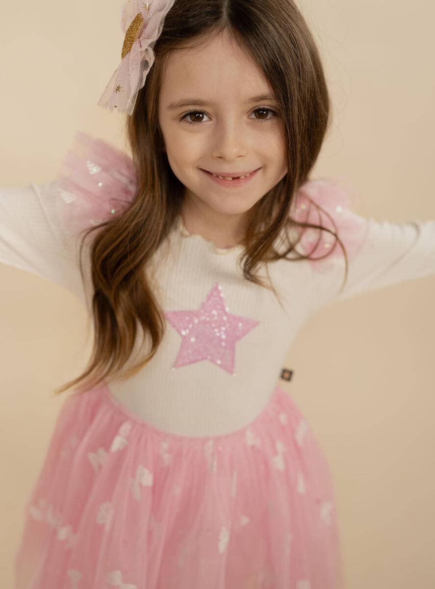 Petite Hailey - Gia Frill Tutu Dress - Pink Petite Hailey