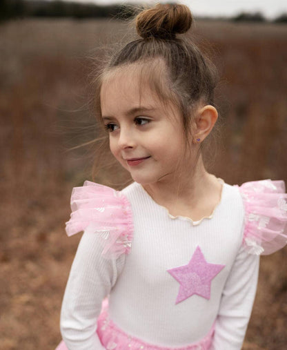 Petite Hailey - Gia Frill Tutu Dress - Pink Petite Hailey