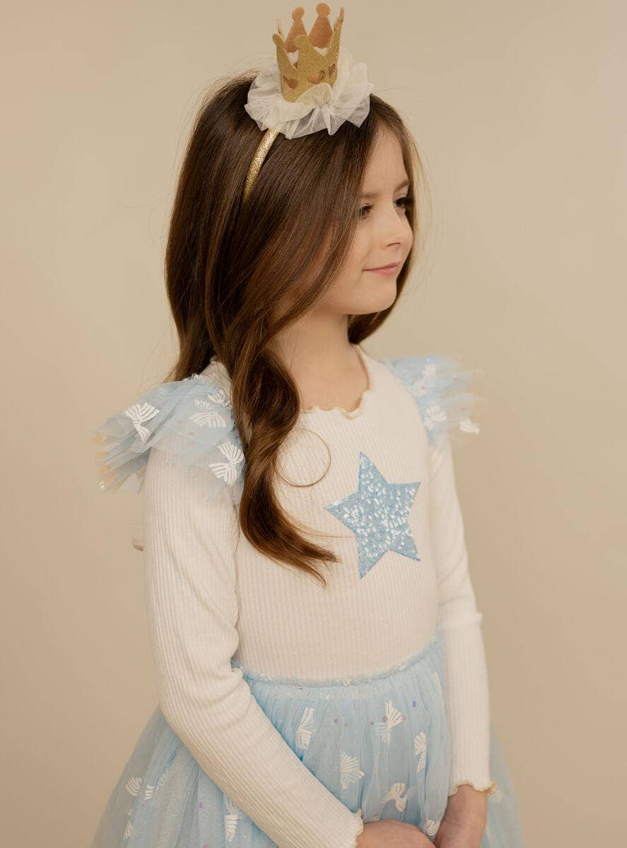 Petite Hailey - Gia Frill Tutu Dress: Sky Blue Petite Hailey