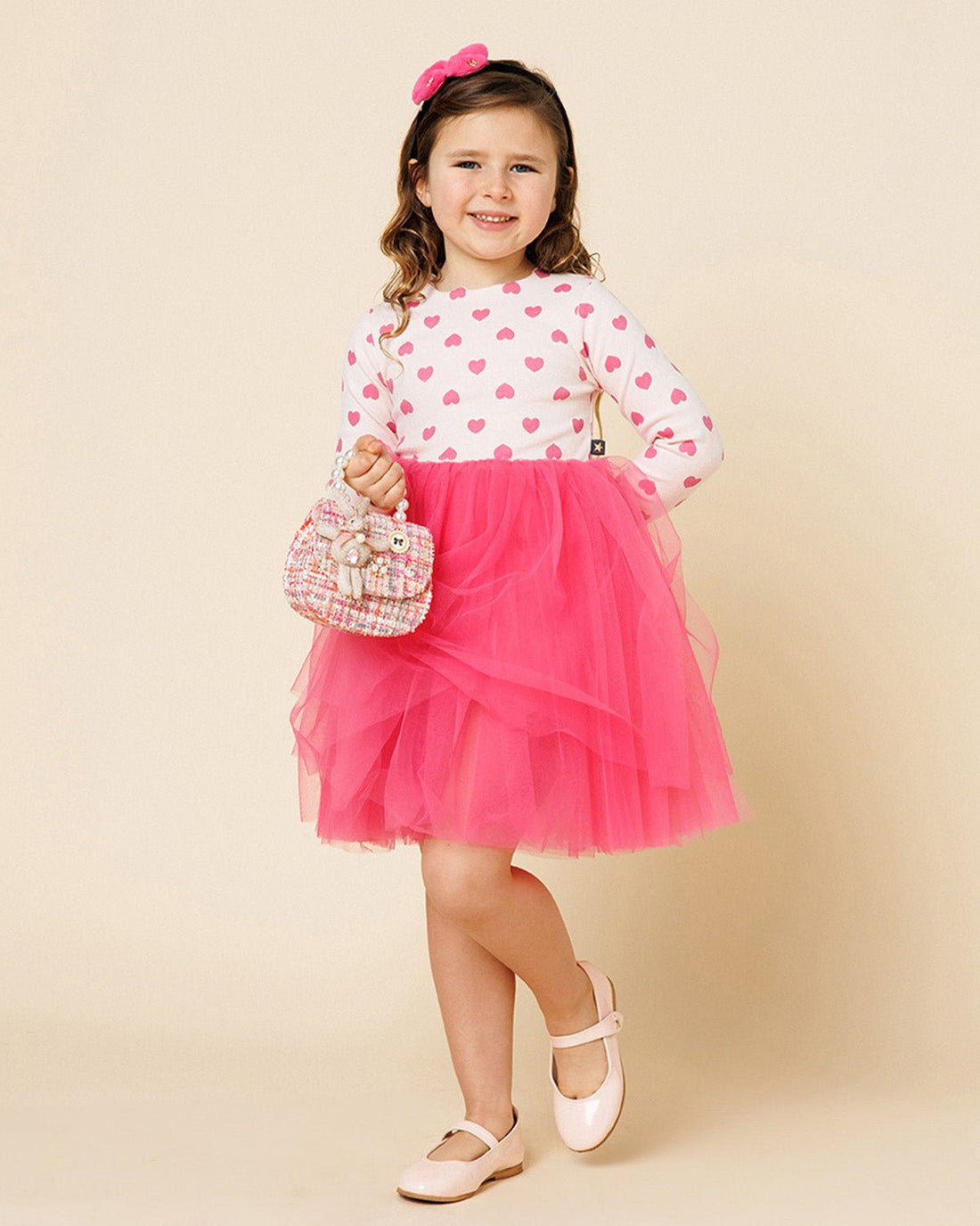 Petite Hailey Heart Tutu Dress - Pink Petite Hailey