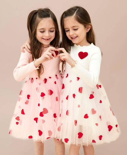 Petite Hailey - Heart Tutu Dress - Pink Petite Hailey