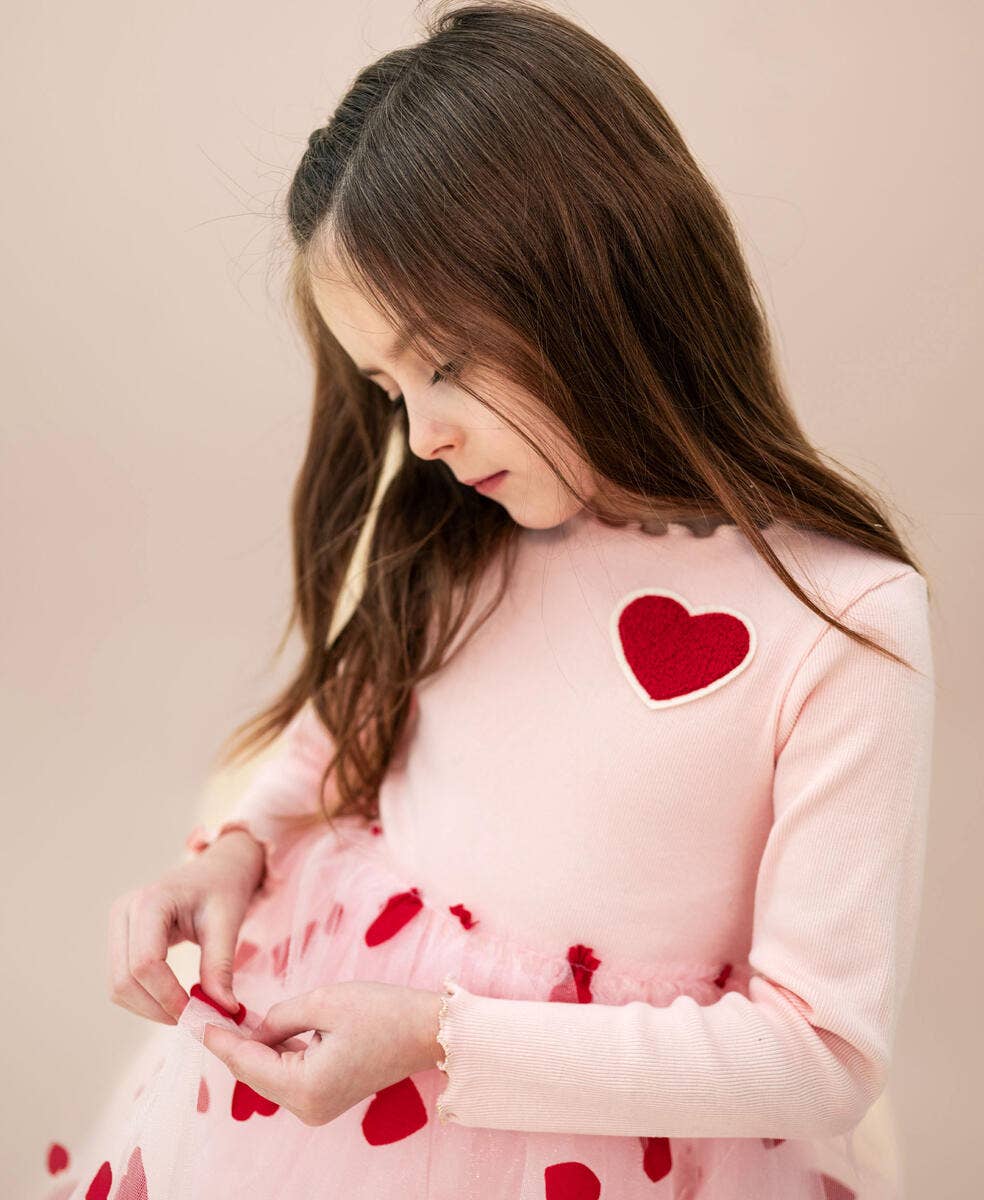 Petite Hailey - Heart Tutu Dress - Pink Petite Hailey