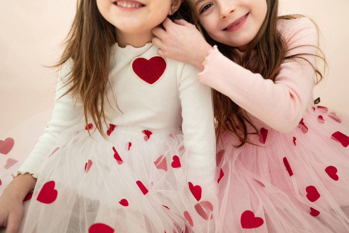Petite Hailey - Heart Tutu Dress - Pink Petite Hailey