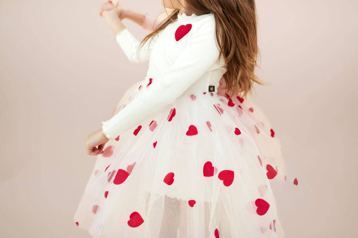 Petite Hailey - Heart Tutu Dress - Pink Petite Hailey