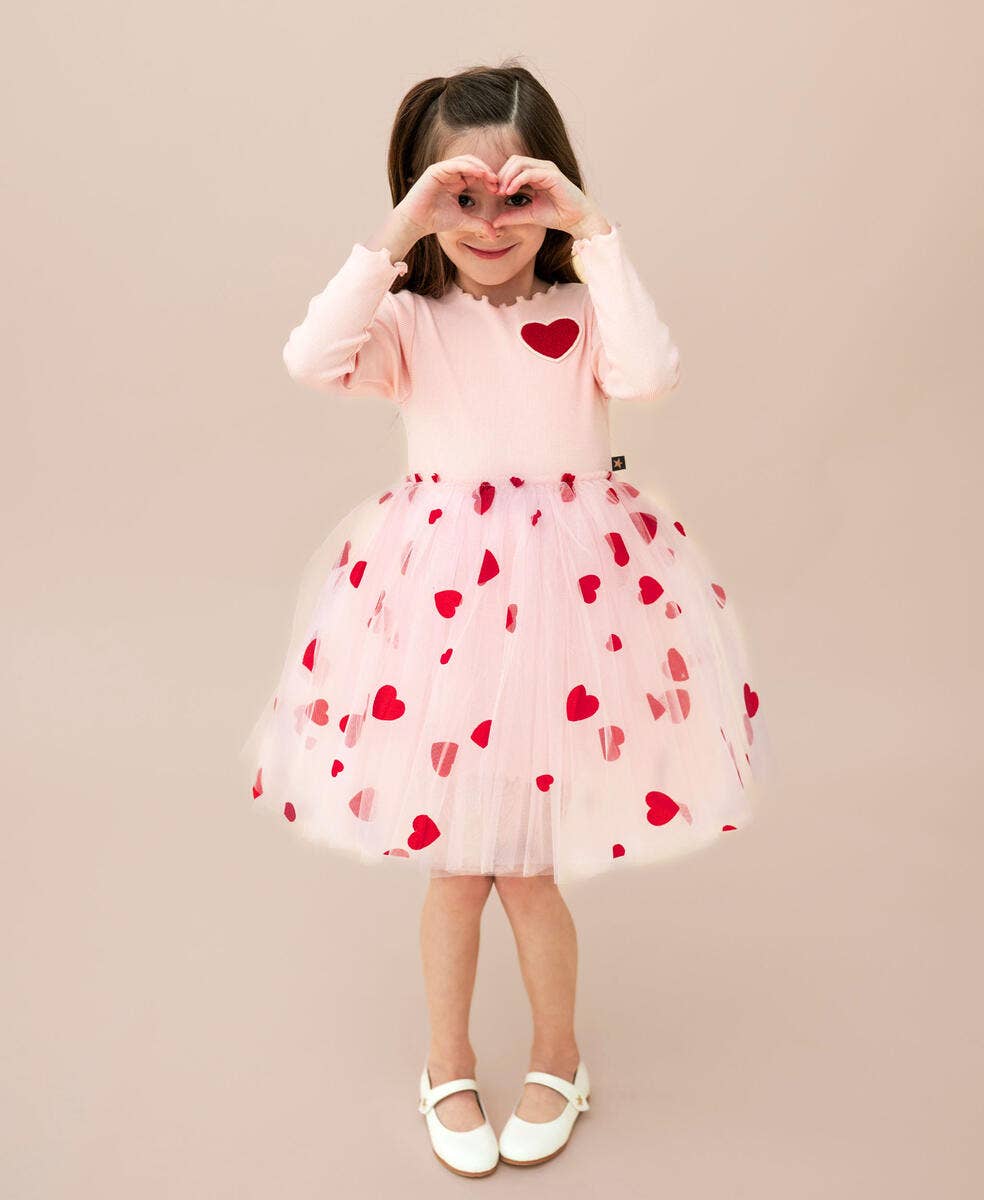 Petite Hailey - Heart Tutu Dress - Pink Petite Hailey