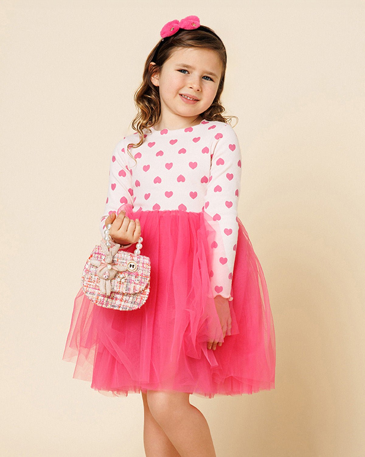 Petite Hailey Heart Tutu Dress - Pink Petite Hailey