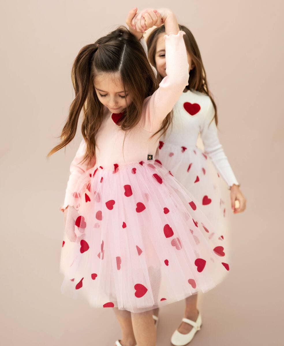 Petite Hailey - Heart Tutu Dress - Pink Petite Hailey