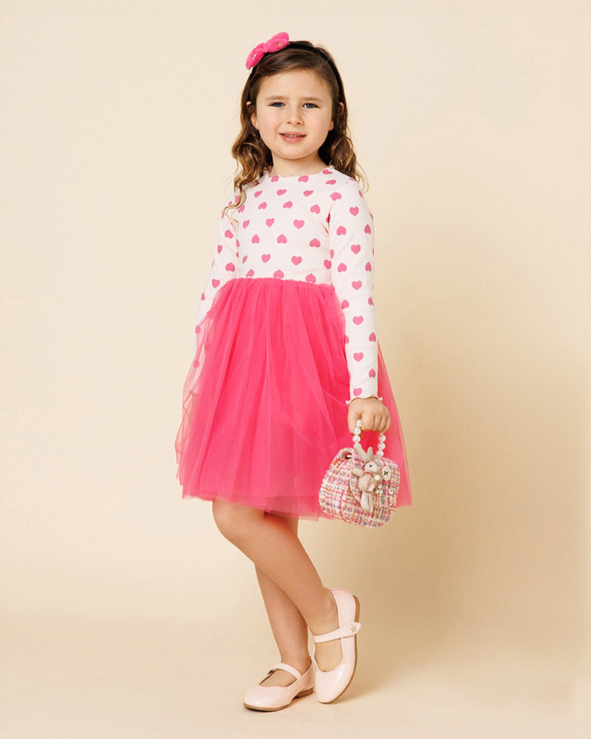 Petite Hailey Heart Tutu Dress - Pink Petite Hailey