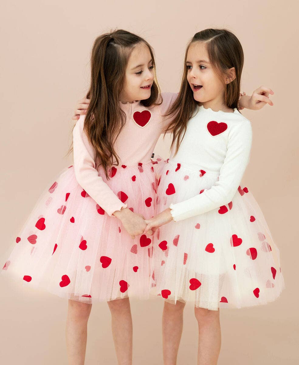 Petite Hailey - Heart Tutu Dress - Pink Petite Hailey