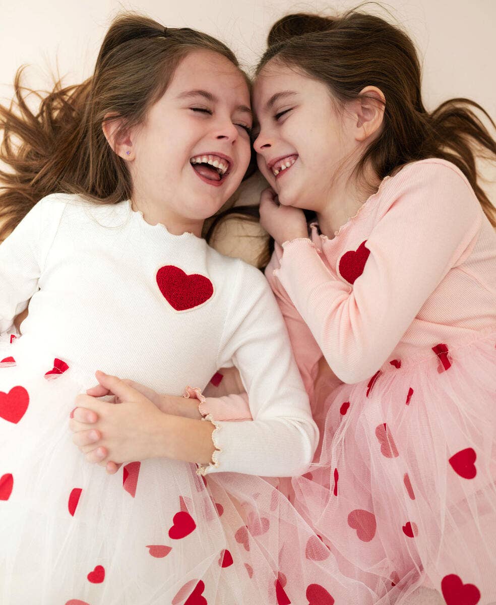 Petite Hailey - Heart Tutu Dress - Pink Petite Hailey