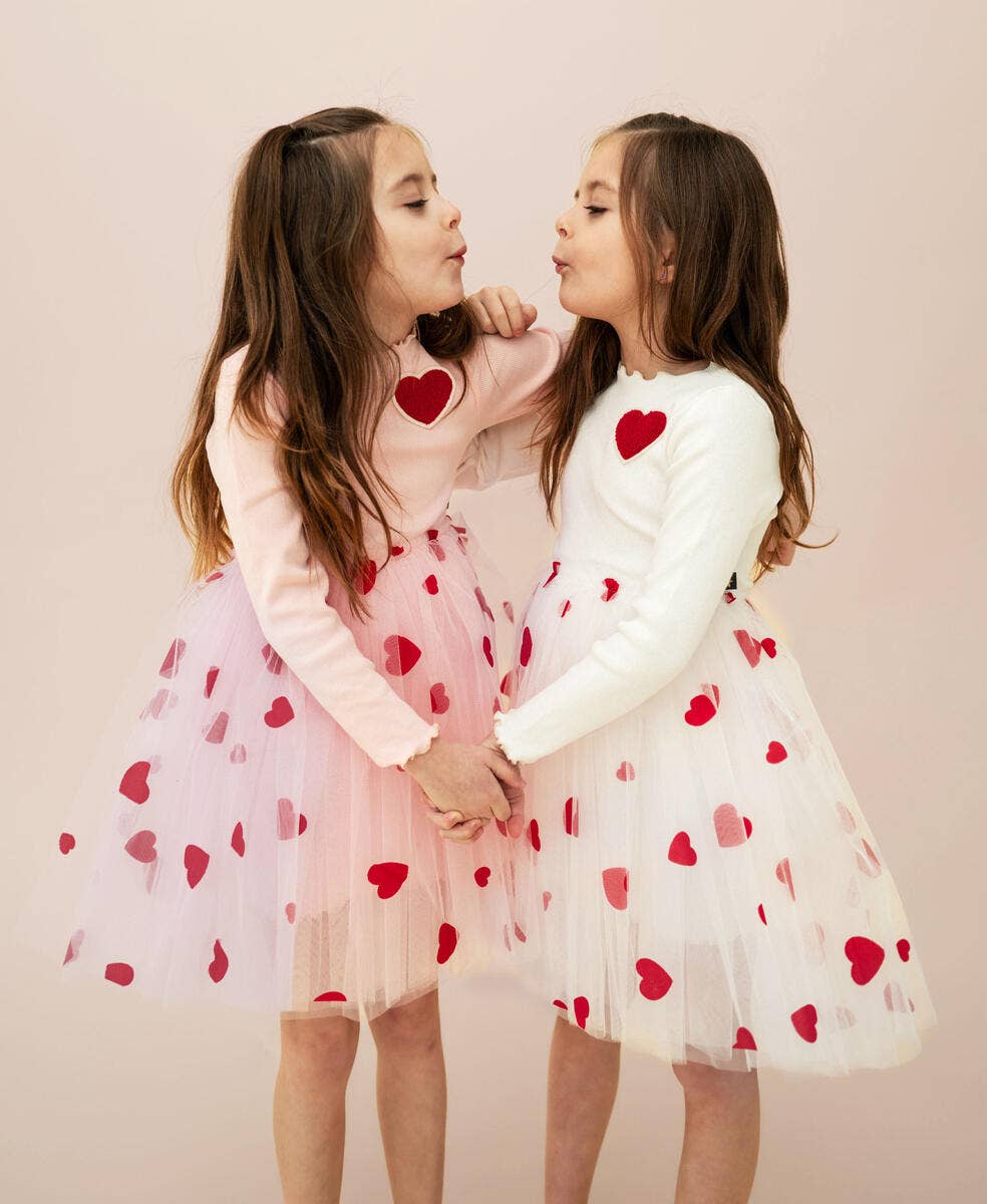 Petite Hailey - Heart Tutu Dress - Pink Petite Hailey