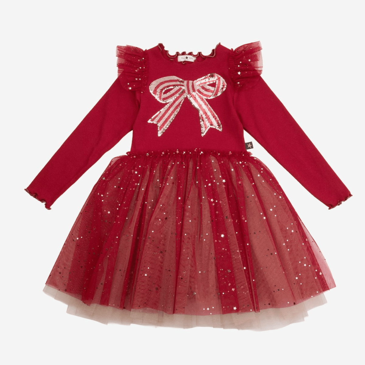 Petite Hailey Holiday Bow Tutu - Red Petite Hailey
