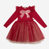 Petite Hailey Holiday Bow Tutu - Red Petite Hailey