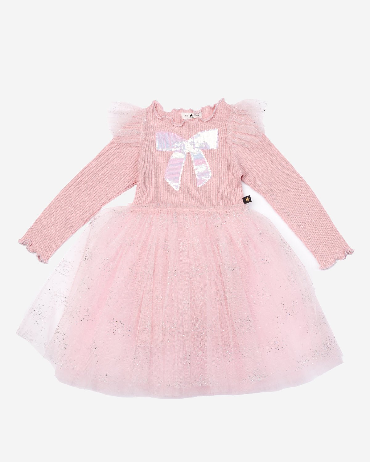 Petite Hailey Jewel Bow Tutu Dress - Pink Petite Hailey