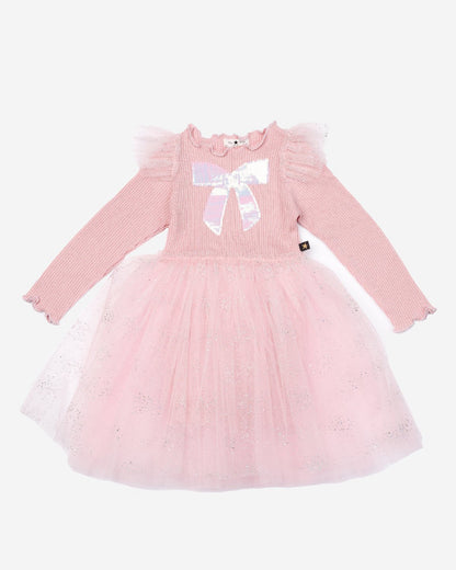 Petite Hailey Jewel Bow Tutu Dress - Pink Petite Hailey