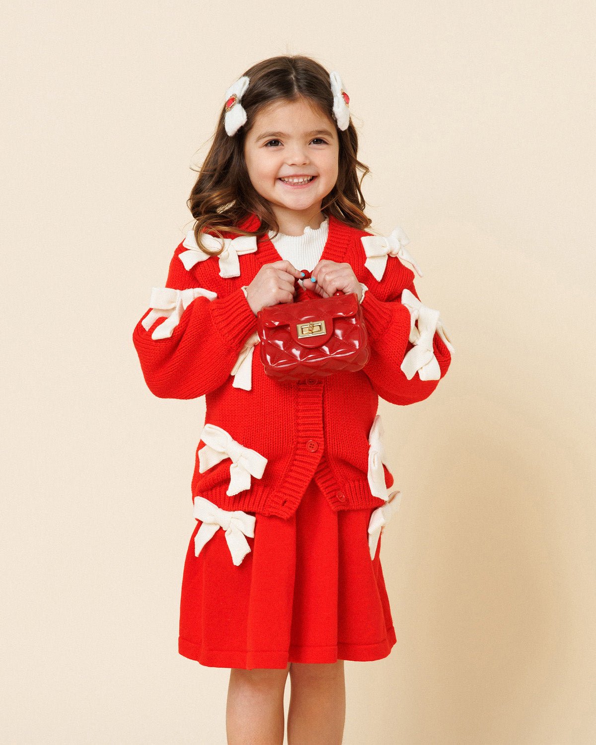 Petite Hailey Knit Bow Cardigan Petite Hailey