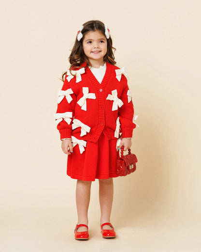 Petite Hailey Knit Bow Cardigan Petite Hailey