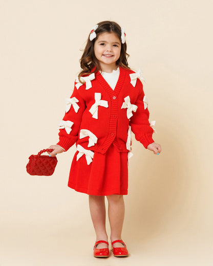 Petite Hailey Knit Bow Cardigan Petite Hailey