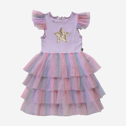 Petite Hailey - Leah Layered Tutu Dress: Purple Petite Hailey