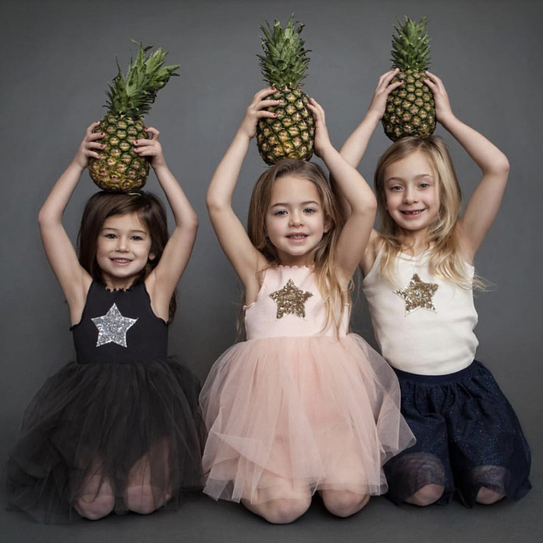 Petite Hailey PH Star Tutu Dress - Gray Petite Hailey