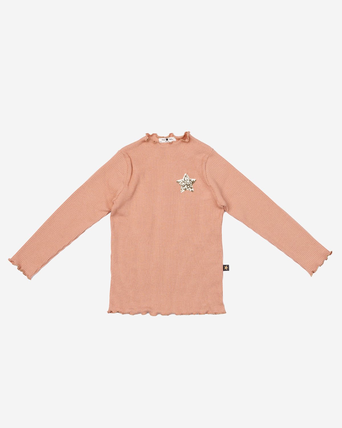 Petite Hailey Ribbed Star Patched Top Petite Hailey