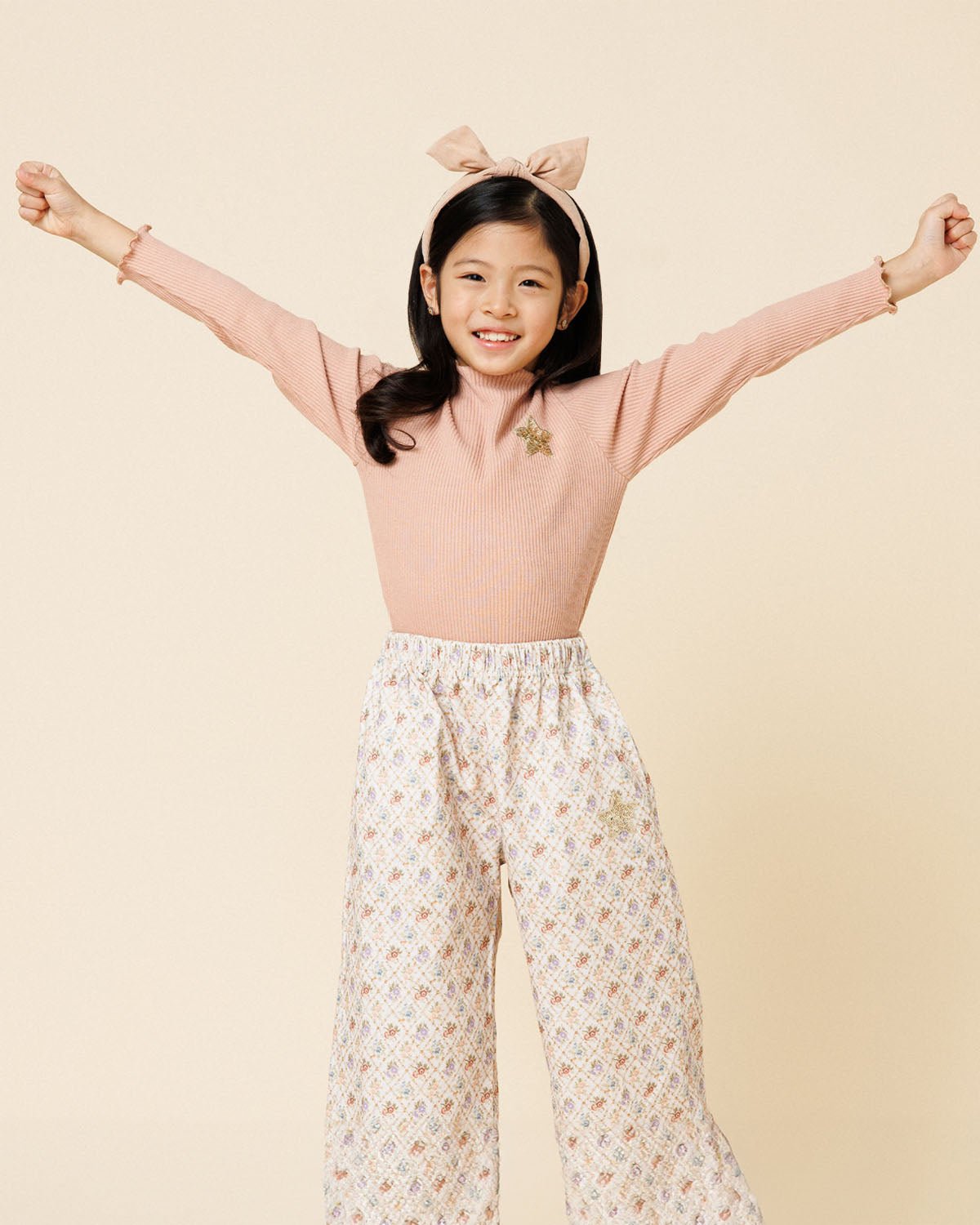 Petite Hailey Ribbed Star Patched Top Petite Hailey